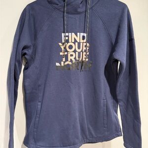 Columbia Blue Hoodie with Gold Text
